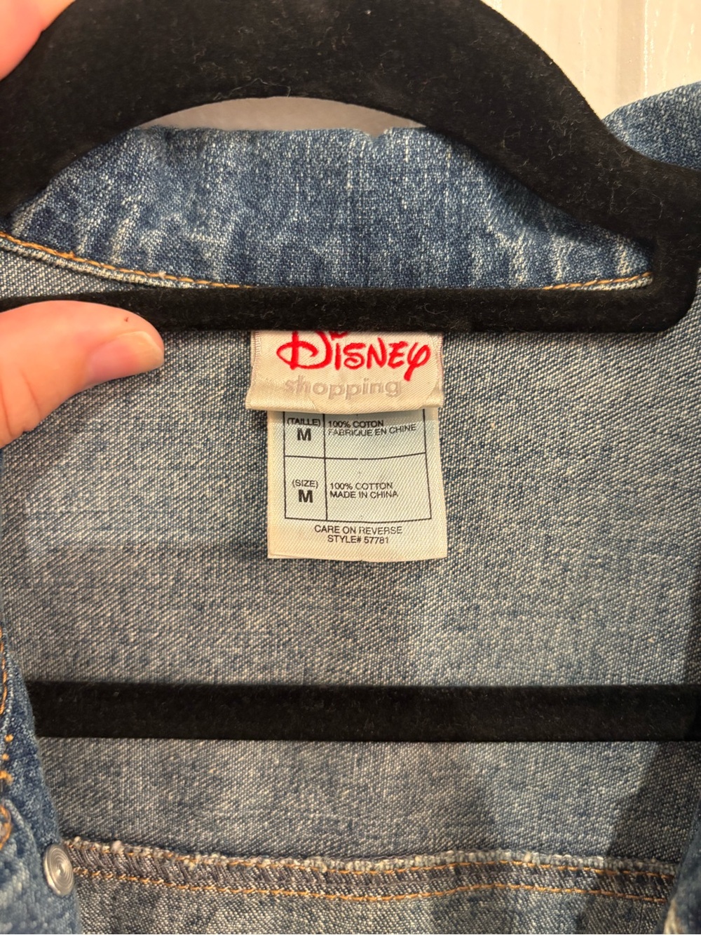 Disney Shopping Mickey Jean Jacket Men’s Fit M - Picture 3 of 3